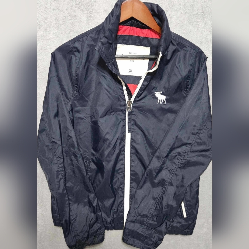 Abercrombie Kids Full Zip Jacket Blue Unisex X-Large